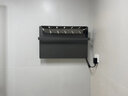 田園沐歌 石墨烯電熱毛巾架衛生間加熱烘干架浴巾架智能毛巾架衛浴烘干機 S826-數顯wifi版槍灰（帶桿） 右出線(xiàn) 曬單實(shí)拍圖