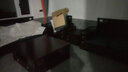 九格品木新中式實(shí)木沙發(fā)客廳中國(guó)風(fēng)大小戶型別墅冬夏兩用烏金木質(zhì)實(shí)木家具 1+2+3+茶幾+方幾*1 曬單實(shí)拍圖