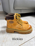 Dickies馬丁靴男靴2025冬季男鞋加絨靴子男女百搭大黃靴增高情侶工裝靴 土黃加絨 40 【偏大一碼，適合運動(dòng)鞋41】 曬單實(shí)拍圖