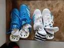雙星八特足球鞋男士成人碎釘運動(dòng)鞋輕便耐磨青少年中大童學(xué)生訓練球鞋女 白藍 38 曬單實(shí)拍圖