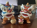 莫尼森  MOREISAN黃銅醒獅子擺件舞獅家居客廳玄關(guān)酒柜裝飾品擺件喬遷開業(yè)禮物品 黃銅國潮醒獅一對(小號) 曬單實(shí)拍圖