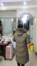 雪中飛羽絨服女中長(cháng)款過(guò)膝加厚奢華狐貍毛領(lǐng)加厚保暖冬裝外套新款防寒服 咖色 XL (120-130斤) 曬單實(shí)拍圖