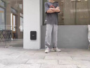 NY-MR官方聯(lián)名腰果花排扣褲子男女同款情侶潮流束腳抽繩休閑長(cháng)褲青少年 ZEDM-8035#黑色（腰果花排扣） XL（建議140-160斤） 曬單實(shí)拍圖