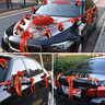 林下春雪婚車(chē)裝飾車(chē)頭花主車(chē)花車(chē)結婚高級拉花布置頭車(chē)花婚禮車(chē)隊花泥吸盤(pán) 皇冠婚車(chē)絨布款【含10套副車(chē)花】 曬單實(shí)拍圖