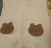 貝瑞加（Babyprints）嬰兒馬甲秋冬夾棉保暖背心初生男女寶寶護肚坎肩柔軟 黃熊66 曬單實(shí)拍圖