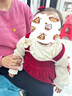 G.DUCKKIDS小黃鴨女童套裝春秋款連衣裙周歲女寶寶公主裙禮服兒童秋冬兩件套 紅色春秋套裝（花朵款?yuàn)A子） 90 尺碼1~2歲【 80-90cm】 曬單實(shí)拍圖