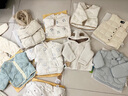 乖奇熊嬰兒過年羽絨服秋冬男女寶寶三防衣服外出加厚保暖白鴨絨新年外套 米白/小云朵朵 80 曬單實拍圖