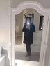 歐黛秀加肥加大女裝 寬松大碼220斤外套秋冬季胖mm韓版顯瘦黑色呢子大衣 黑色【常規】 4XL【175-200斤】 曬單實(shí)拍圖