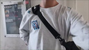 卡圖弛美式復古刺繡長(cháng)袖t恤男秋季薄款純棉寬松打底衫痞帥高級感衛衣服 白灰色 XL 曬單實(shí)拍圖
