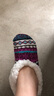 文黎軒成人款女冬季保暖加厚加絨防滑地板襪室內襪居家襪套地毯襪早教襪 民族風(fēng)-紫色 均碼 （35-38） 曬單實(shí)拍圖