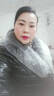 米詩(shī)德海寧真皮皮衣羽絨服女中長(zhǎng)款綿羊皮狐貍毛領(lǐng)皮草秋冬外套 黑色 XL 110-120斤 曬單實(shí)拍圖