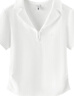 森馬（Semir）polo衫女短款收腰翻領(lǐng)襯衫25夏刺繡涼感緊身T恤辣妹109325115005 曬單實(shí)拍圖