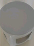 華愷之星塑料凳子 家用加厚防滑板凳圓凳高凳換鞋凳子YK018灰色4把 曬單實(shí)拍圖