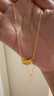 金至尊（3DG Jewellery）肖邦鏈黃金項鏈素鏈足金999項鏈簡(jiǎn)約金頸鏈子生日禮物計價(jià) 金重2.71克(配珠寶禮盒) 曬單實(shí)拍圖