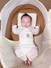 莫代爾嬰兒衣服夏裝空調(diào)服睡衣哈衣新生兒連體衣初生男女寶寶滿月和尚服 乳白色 A類無骨 59碼適合年齡0-3個(gè)月 曬單實(shí)拍圖