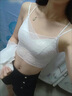 莫代爾夏季美背文胸一體夏天性感蕾絲吊帶聚攏內(nèi)衣小胸裹胸打底抹胸背心 黑色[1件裝] M [75-105斤] 曬單實(shí)拍圖
