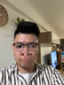 明治（KHDESIGN）近視眼鏡商務方形大框TR鈦框光學全框眼鏡架男款 8878 黑色 曬單實拍圖