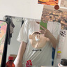 芭麥圖阿呆抽紙衣服 卡通短袖搞怪春秋情侶裝可以放紙巾的t恤搞笑衣服 阿呆抽紙短袖 XL 曬單實(shí)拍圖