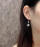 紀詩(shī)哲（GIEVSZHE）輕奢水滴淡水耳釘耳環(huán)女時(shí)尚高級感耳飾新款送女友送媽媽生日禮物 心中有你珍珠耳環(huán)-玫瑰金【本地倉/京速達】 曬單實(shí)拍圖