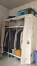 布衣柜家用簡(jiǎn)易衣柜20管加粗全鋼架鋼管衣柜出租屋雙人收納掛衣柜 1.6米小小兔【合金鋼接頭】 曬單實(shí)拍圖