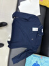 與狼共舞【5A抗菌】商務(wù)通勤時(shí)尚精致刺繡男士長袖POLO衫 102深藍(lán) 180  曬單實(shí)拍圖