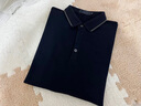 稻草人polo衫春秋季男士長(cháng)袖t恤棉質(zhì)純色修身百搭上衣打底衫翻領(lǐng)衛衣 黑色 L 【建議115-130斤】 曬單實(shí)拍圖