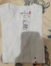優(yōu)衣庫女裝柔滑彈力棉質(zhì)圓領(lǐng)T恤/長袖基礎(chǔ)版型內(nèi)搭新款480869 00 白色 S /155/80A 曬單實拍圖