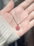 Vana婉轉(zhuǎn)桃花銀項(xiàng)鏈女生項(xiàng)鏈吊墜七夕情人節(jié)禮物送女朋友老婆 婉轉(zhuǎn)桃花項(xiàng)鏈【品牌禮盒】 曬單實(shí)拍圖
