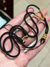 森用玉墜繩紅繩項鏈繩男女掛脖繩子手編吊墜掛繩貔貅玉石佛吊墜繩 黑色 1個(gè) 曬單實(shí)拍圖