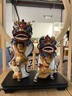 景庫  陶瓷醒獅擺件佛山黃飛鴻舞獅南獅客廳桌面開(kāi)業(yè)手信禮品 黑彩小號 曬單實(shí)拍圖