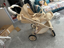 KEDT嬰兒推車(chē)可坐可躺輕便折疊新生兒手推車(chē)高景觀(guān)雙向嬰兒車(chē)0-3歲用 香檳金【至尊版】+防曬遮陽(yáng)簾 曬單實(shí)拍圖