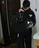 李寧拉鏈衛衣秋季復古男女同款印花寬松校園風(fēng)連帽開(kāi)衫休閑運動(dòng)外套 【撞色嵌條】常規開(kāi)衫 黑色857-1 L 曬單實(shí)拍圖