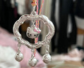 慕寶琳足銀999吊墜祥云銀鎖hellokitty凱蒂貓銀鎖包愛心編繩項(xiàng)鏈 祥云鎖kitty愛心編繩項(xiàng)鏈 曬單實(shí)拍圖