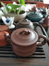尊壺 宜興紫砂壺手工茶具高矮竹節(jié)泡茶壺原礦紫泥國工禮品茶器禮盒裝 高竹節(jié)壺 紫紅泥250ml 250ml 曬單實拍圖