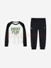 NIKE3BRAND 耐克童裝男女童休閑長(cháng)T+長(cháng)褲2件套2025春季兒童套裝 曬單實(shí)拍圖