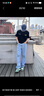 森馬（Semir）森柔|牛仔褲男夏季寬松直筒褲復古水洗薄款純棉長(cháng)褲103325124102A 曬單實(shí)拍圖