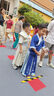 九能2025男童漢服新款夏季兒童中國(guó)風(fēng)王爺古裝龍年帥氣高端演出服六一 秦明綠色短袖 130 適合123-133/26-31KG 曬單實(shí)拍圖