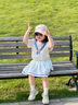 拉比童裝兒童t恤2025夏季男女童印花圓領(lǐng)短袖上衣 中藍(lán) 110 cm 曬單實拍圖