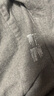 無印良品（MUJI）男式 法蘭絨 長袖襯衫 男士襯衣外套 灰色 L  曬單實拍圖