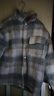 舉風(fēng)酒紅色小香風(fēng)格子外套男秋冬日系撞色寬松大碼夾克潮牌休閑上衣服 加厚 【升級款加棉加厚】迷霧灰 XL 曬單實(shí)拍圖