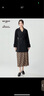 深呼吸DEEP BREATH女裝中長款雙排扣風(fēng)衣外套女【附腰帶】A401148 黑 M (3碼) 曬單實(shí)拍圖