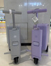 babycare智能電動(dòng)行李箱寶寶輕便遛娃神器可登機可坐可騎 周歲禮物 柔霧紫 曬單實(shí)拍圖