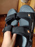 啄木鳥(niǎo)男涼鞋25新款潮夏天男款耐磨防滑防臭開(kāi)車(chē)鞋可以泡水情侶沙灘鞋 黑色 42 曬單實(shí)拍圖