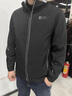 布彥高端工作服定制印logo套裝防靜電工程服物業(yè)勞保男女工裝夾克外套 001款-深灰拼大紅 S 曬單實(shí)拍圖