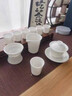 唐帕輕奢豬油白茶具套裝白瓷辦公室會(huì )客陶瓷喝茶新中式華高端功夫茶具 9頭 白凈素雅蘭花杯 曬單實(shí)拍圖