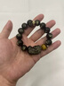 鉑帝亞（POTRJA）黑曜石貔貅手鏈男金曜石手串女蛇年本命佛皮丘佛珠 12mm 生肖屬牛/虎-虛空藏菩薩 曬單實(shí)拍圖