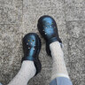 斯凱奇（Skechers）洞洞鞋女外穿高級感輕質(zhì)休閑塑模涼鞋 黑色/BLK 36 曬單實(shí)拍圖