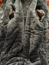 南极人（Nanjiren）男士装秋冬季加绒加厚防寒工作衣服大码连帽外套夹克棉服衣 20210/FGT888黑色 2XL 实拍图
