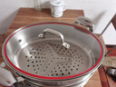 鋼米304蒸魚(yú)鍋大號橢圓不銹鋼蒸魚(yú)鍋家用蒸魚(yú)神器雙層燃氣灶蒸魚(yú)蒸鍋  304新紅電木魚(yú)鍋+(3帶蒸籠) 39cm 曬單實(shí)拍圖