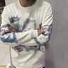 衣然呈品潮牌涂鴉衛衣男春秋季新款潮流帥氣百搭印花時(shí)尚休閑外套打底衫男 白色 L【建議110-130斤】 曬單實(shí)拍圖
